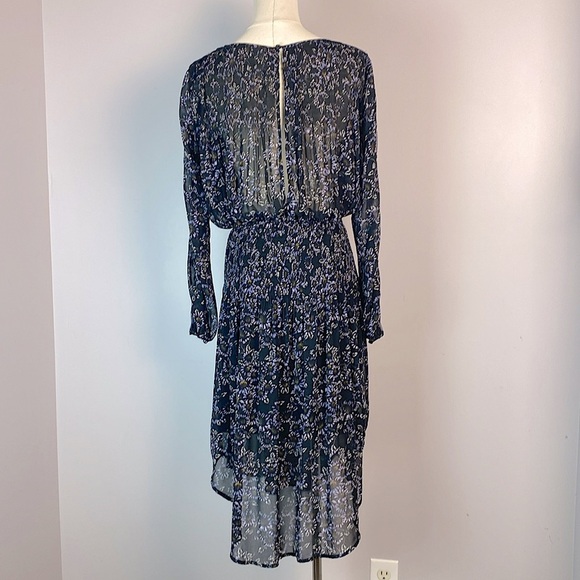 Free People Open Waters Charlotte Long Lace Sleeve Floral Dress small - Picture 11 of 16
